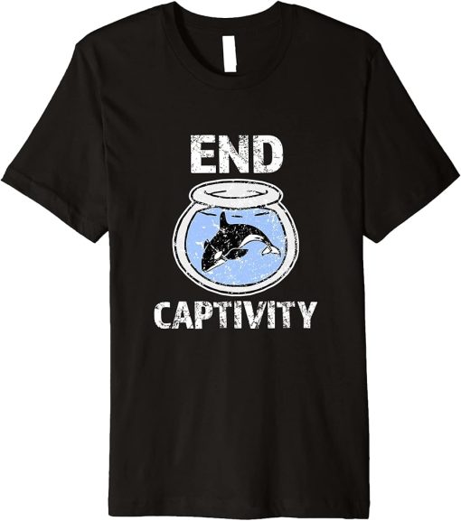 End Captivity Shirt - Free the Orca Whales T-Shirt apparel Premium T-Shirt