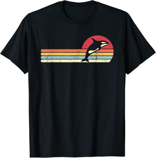 Orca Shirt. Retro Style Killer Whale T-Shirt