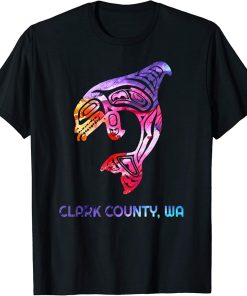 Clark County WA Native American Orca Killer Whale T-Shirt