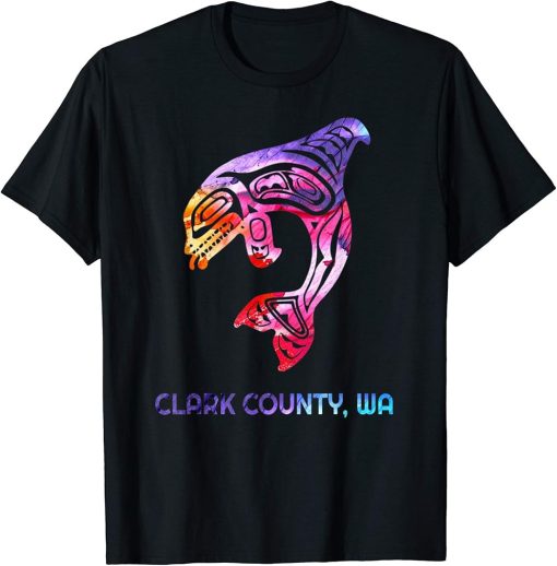 Clark County WA Native American Orca Killer Whale T-Shirt